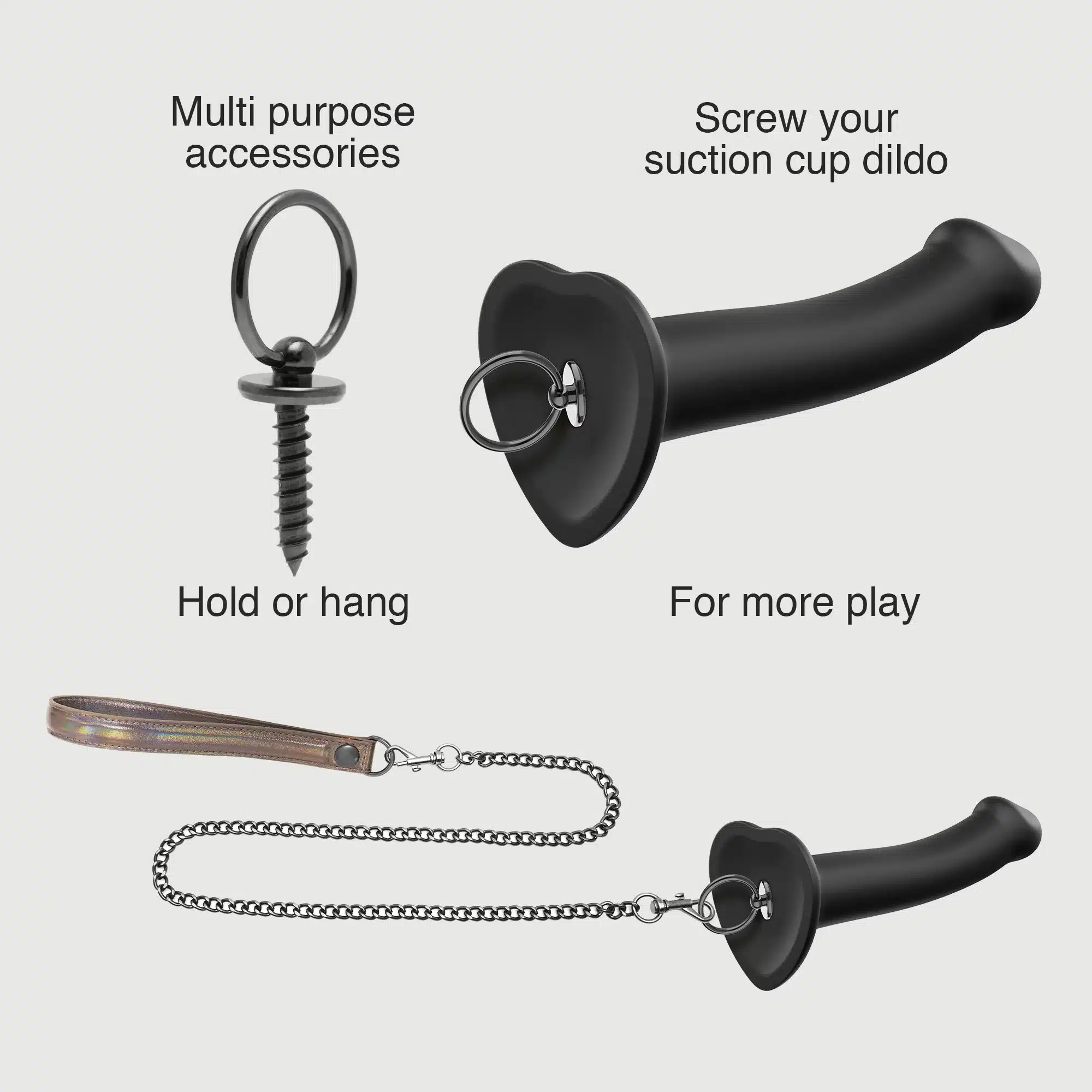 Strap-On-Me - Dildo Ring - RVS - Afbeelding 4