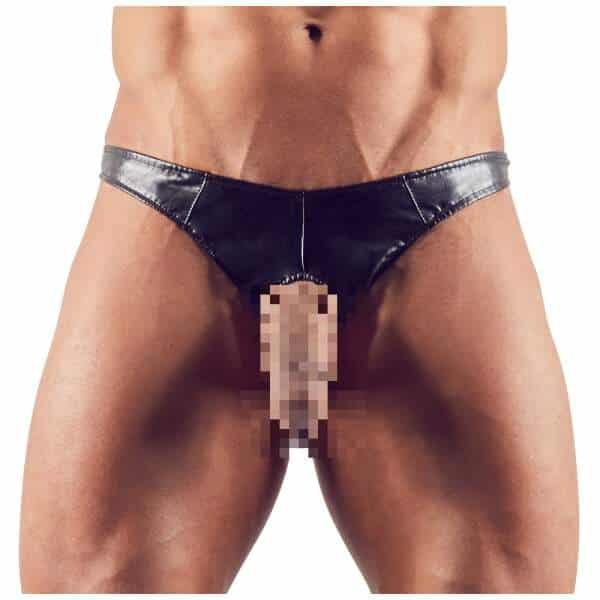 Svenjoyment Underwear - String PU-Leer - Showmaster - PU-Leer - Zwart