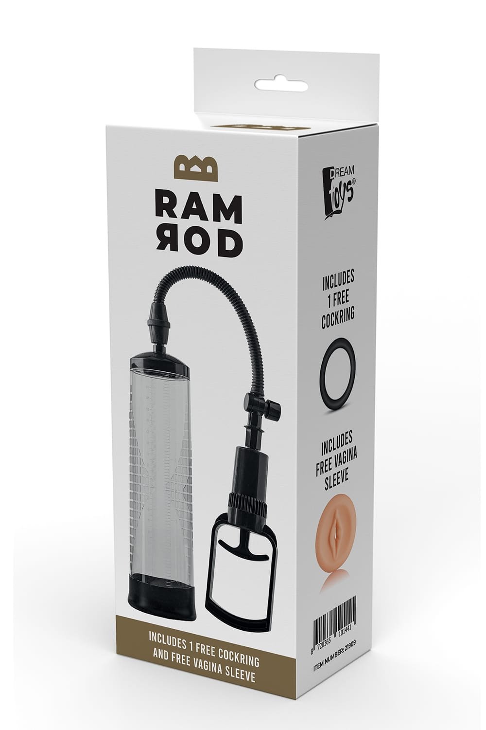 Ramrod - Penis Pomp - met Grippomp - Inclusief Cockring - Inclusief Masturbator Sleeve - Afbeelding 6