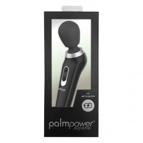 Palm Power - Extreme Vibrator Black - Massage Wand - Zwart - Afbeelding 2