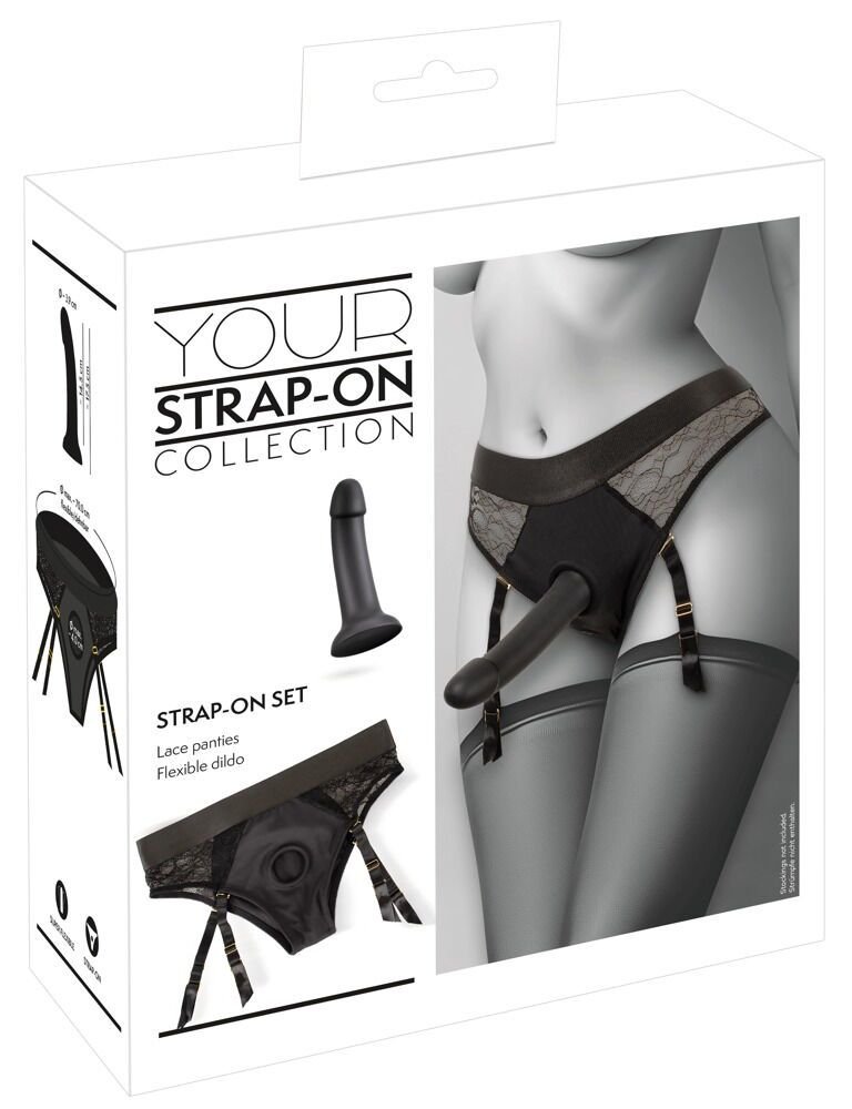 Strap-On-Set - Voorbind Set met Dildo - Jarretelles - You2Toys