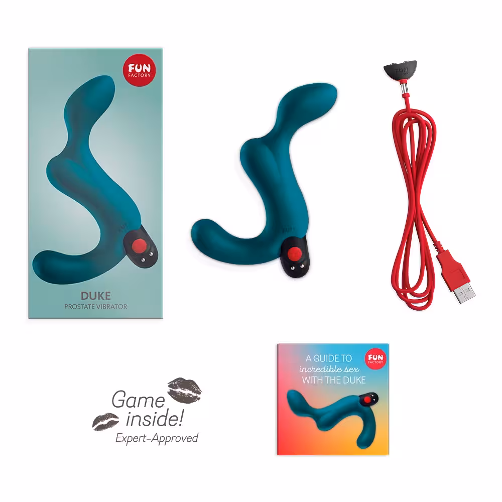 Fun Factory - Duke Prostaat Stimulator - Uitneembare Vibratie Bullet - Groen - Afbeelding 4