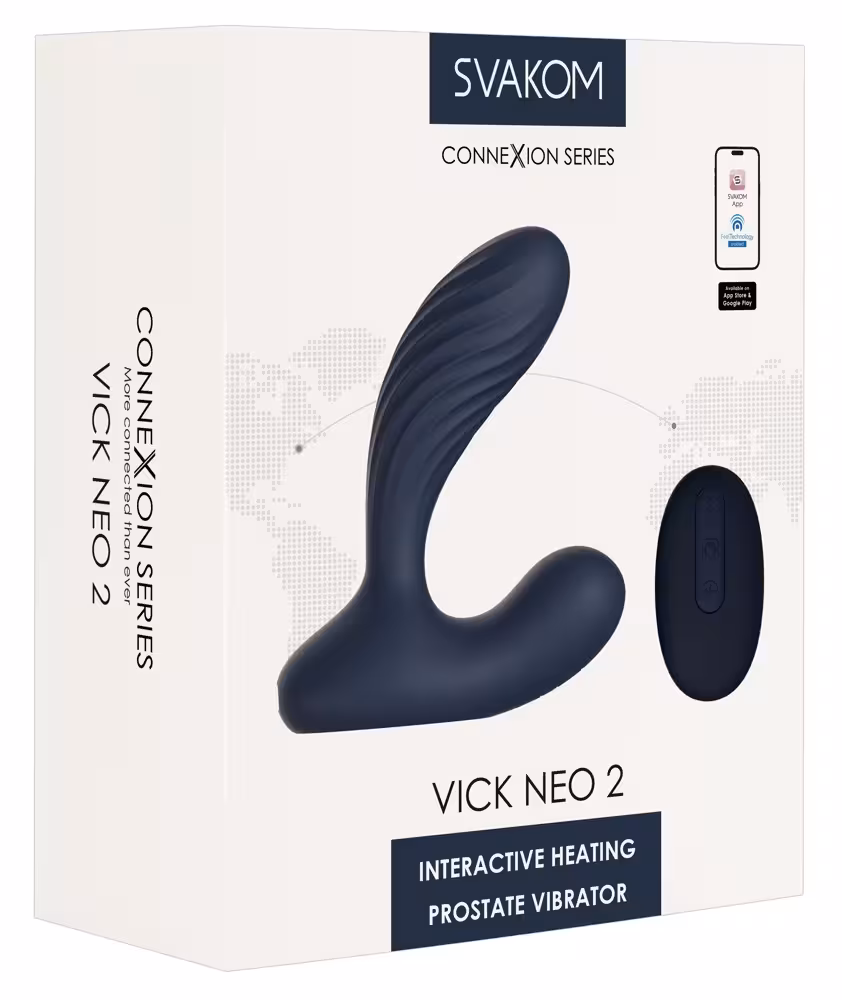 Vick Neo 2 - Verwarmde Prostaat Vibrator met App en Remote Control - Svakom - Afbeelding 8