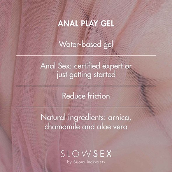Bijoux Indiscrets - Slow Sex - Anal Play Gel - Glijmiddel - Massageolie - Kokosnoot - Waterbasis - Afbeelding 3