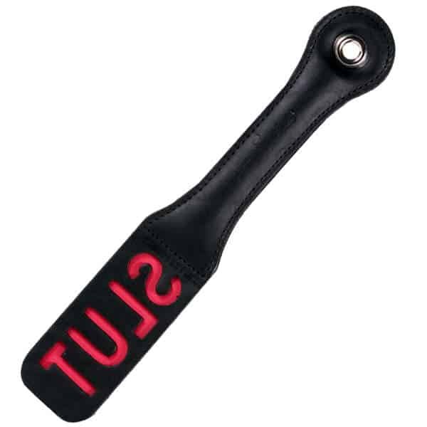 Sportsheets - Paddle Slut - Echt Leer - BDSM - Zwart