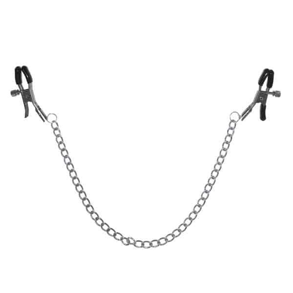 Verstelbare Tepelklemmen met Ketting - Sex & Mischief