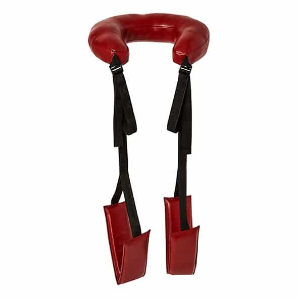 Sportsheets - Saffron Thigh Sling - PU-Leer - Rood - Afbeelding 2