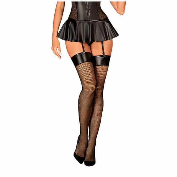 Obsessive - Darkessia Kousen - Visnet - Wetlook Band - Zwart