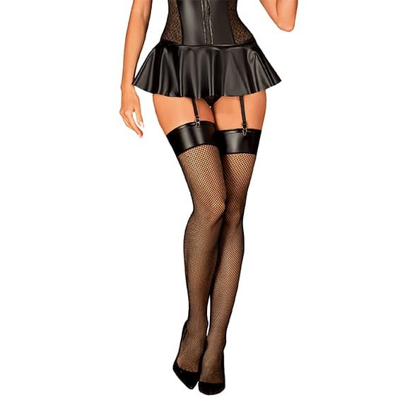 Obsessive - Darkessia Kousen - Visnet - Wetlook Band - Zwart