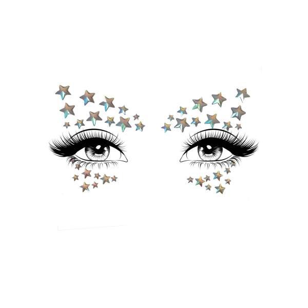 Leg Avenue - Face Jewel Celeste - Glow in the Dark - Gezichtsdecoratie