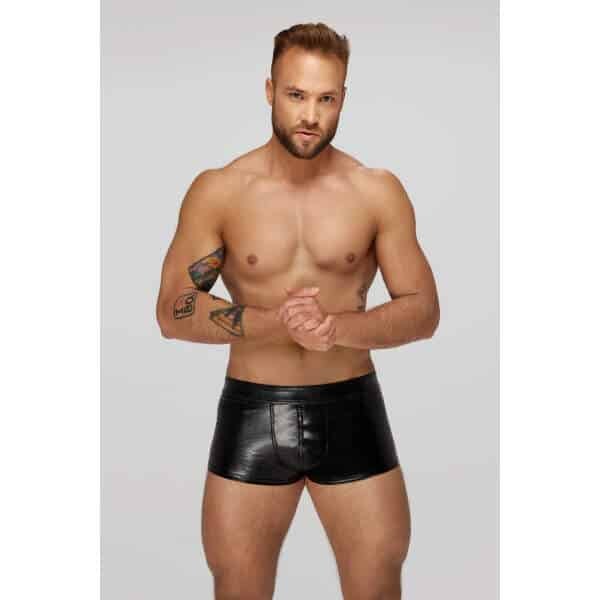 Noir Handmade - H069 - Short - Croco Lak - Zwart