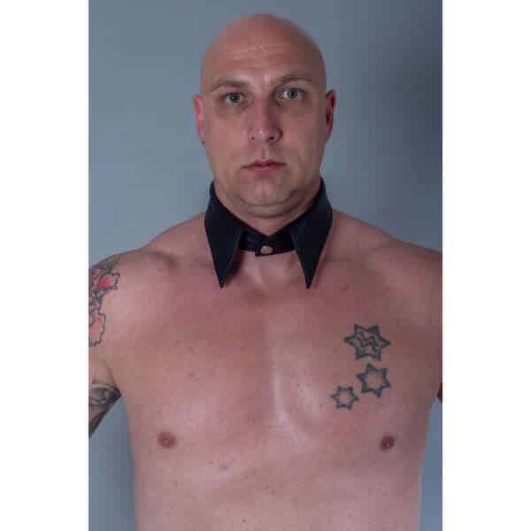 Leren Kraag Zwart Chippendales - Bizonder