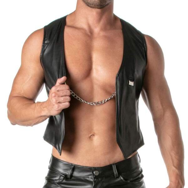 TOF PARIS - Kinky Gilet - Ketting - PU-leer - Zwart