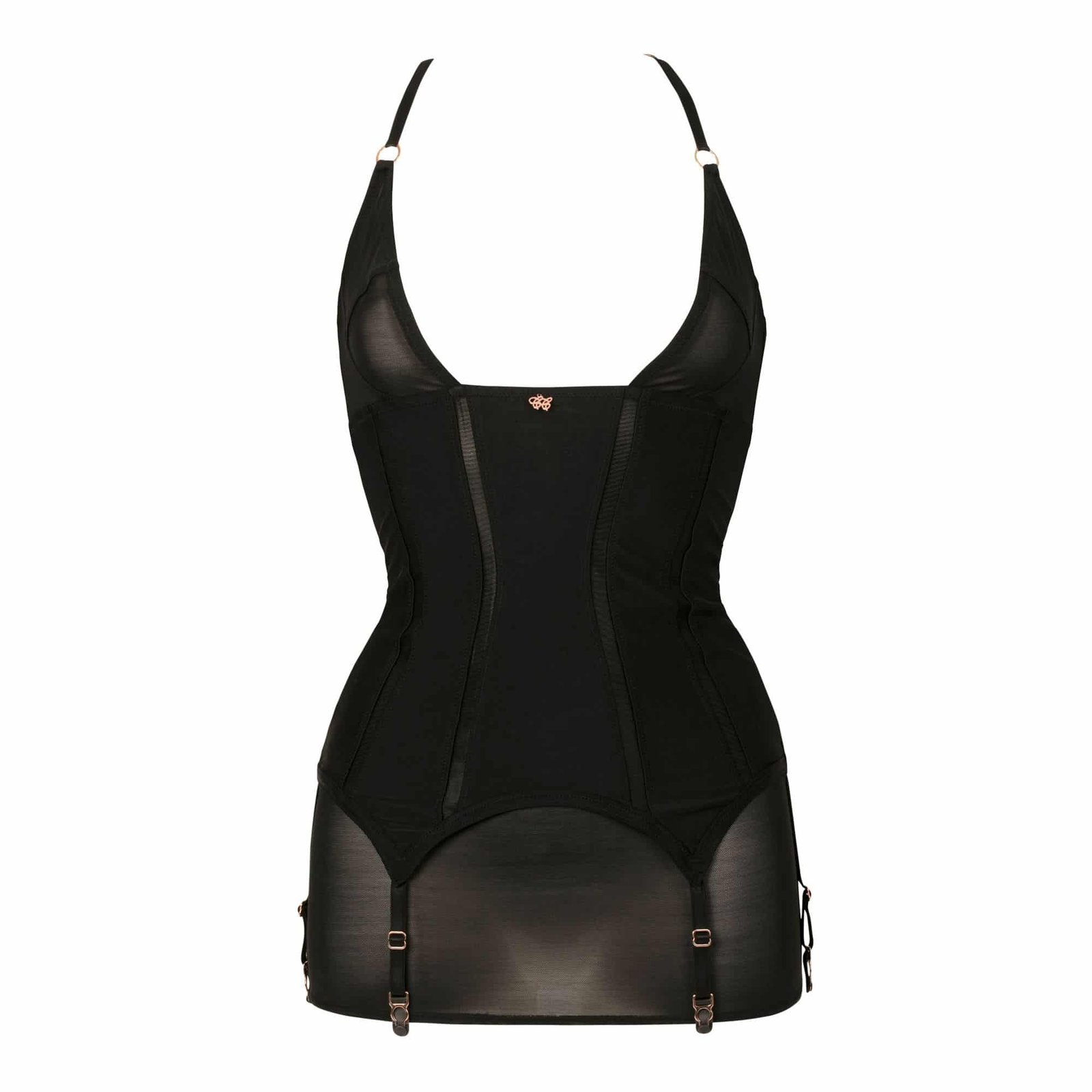 Impudique by Charlotte Catanzaro - Svetlana Corset - Shapewear - Jarretelles -Zwart - Afbeelding 4
