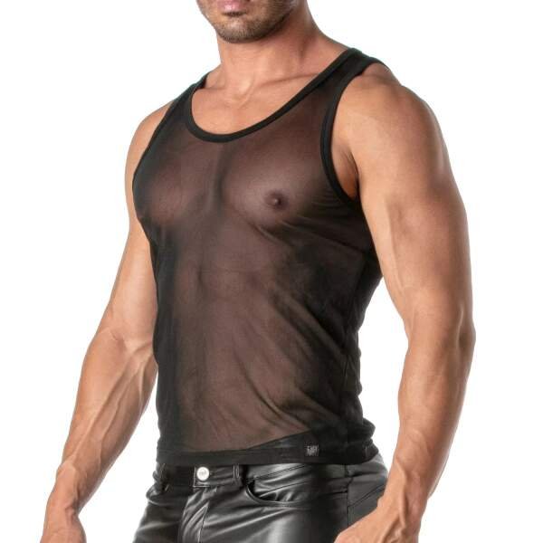 TOF PARIS - Tank Top - Gaas - Zwart