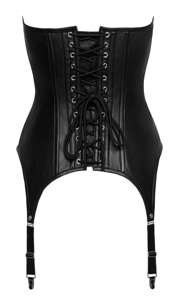 Echt Leren Strapless Corset met Afneembare Jarretels van ZADO - Afbeelding 5