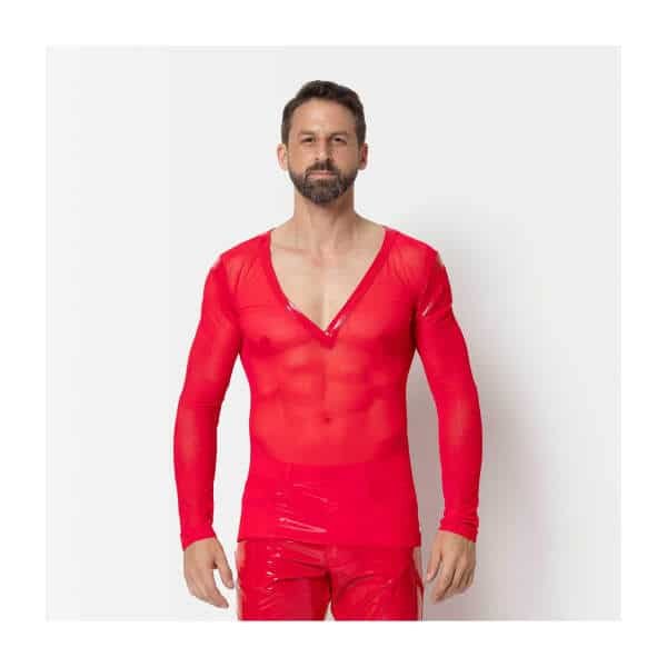 Patrice Catanzaro - Ali Tee Shirt - Lak Accenten - Gaas - Rood