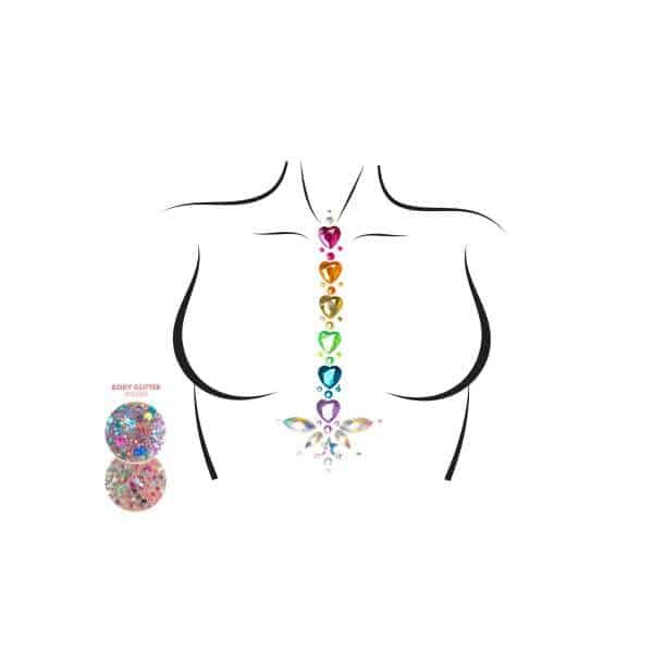 Leg Avenue - Body Jewel Adore - Strass - Losse Glitters - Plak Juweel