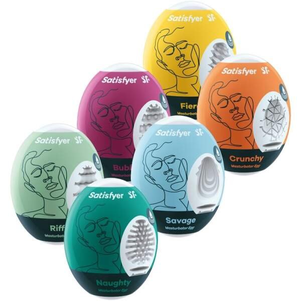 Satisfyer - Masturbator Eggs - Set van 6