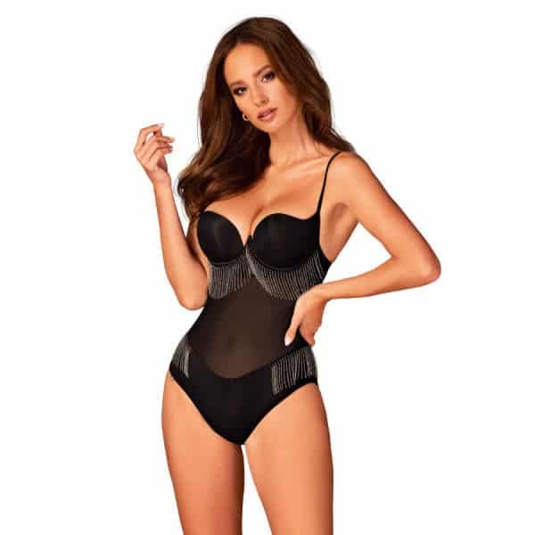 Obsessive - Milladis - Body - Kettinkjes - Gaas - Zwart