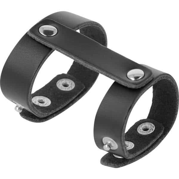 Darkness - Cock Harnass - 2 Ringen - PU-Leer - Zwart