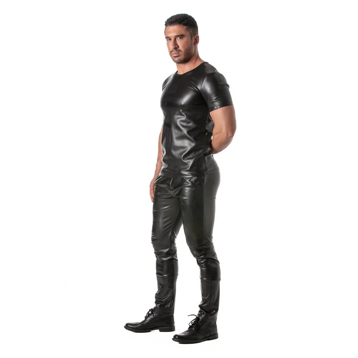 TOF PARIS - Kinky T-Shirt - PU-leer - Zwart - Afbeelding 5