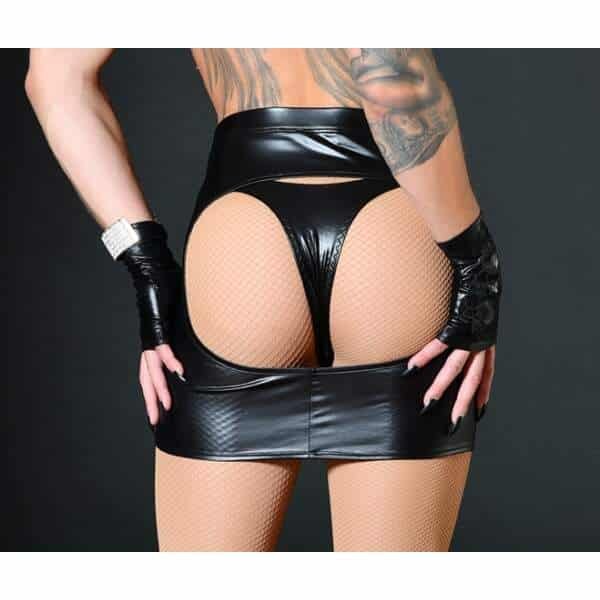 Patrice Catanzaro - Cross Dress - Mme Catherine - Wetlook Rok - Zwart