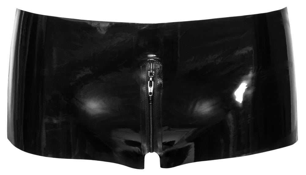 Latex Short met Doorlopende Rits - The LateX Collection - Afbeelding 5