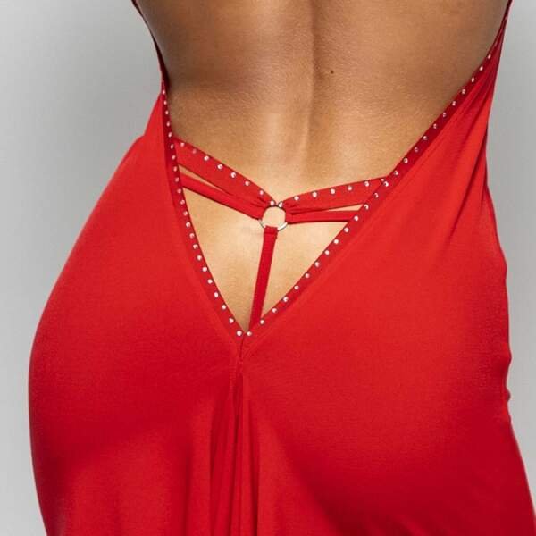 Patrice Catanzaro - Texas String - Strass - Lycra - Rood