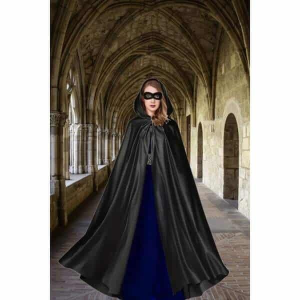 Cape Specialist - Cape - Capuchon - Masker - Satijn - Zwart