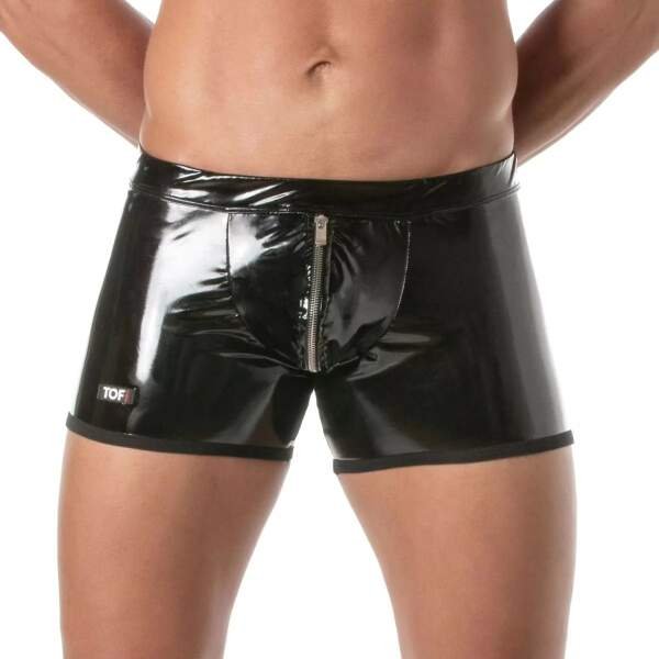 TOF PARIS - Push Up Boxer - Rits - Lak - Zwart