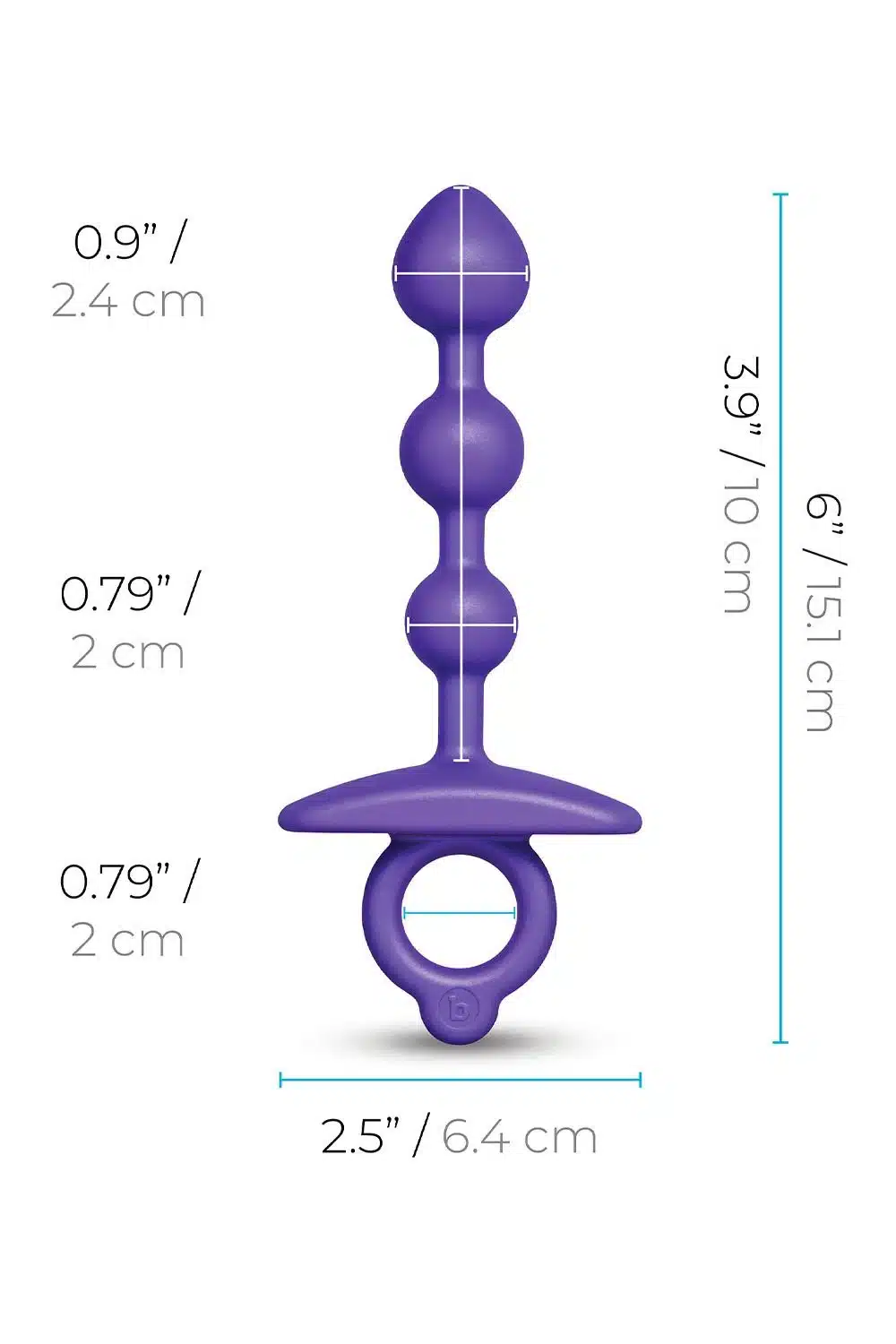 b-Vibe - Anal Beads - Zip - Siliconen - Paars - Afbeelding 7