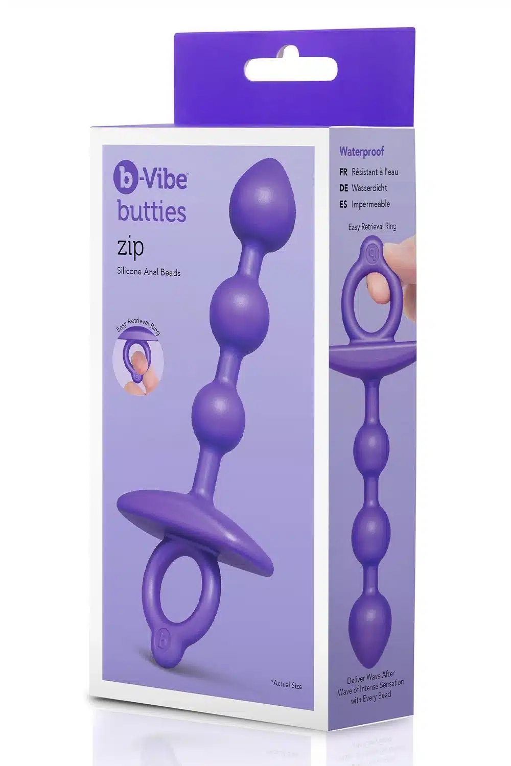 b-Vibe - Anal Beads - Zip - Siliconen - Paars - Afbeelding 10
