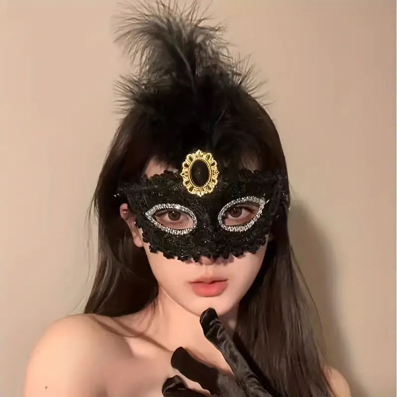 Cape Specialist - Masker - Faux Diamond - Veer - Zwart
