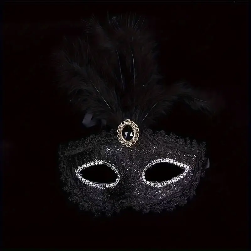Cape Specialist - Masker - Faux Diamond - Veer - Zwart - Afbeelding 2