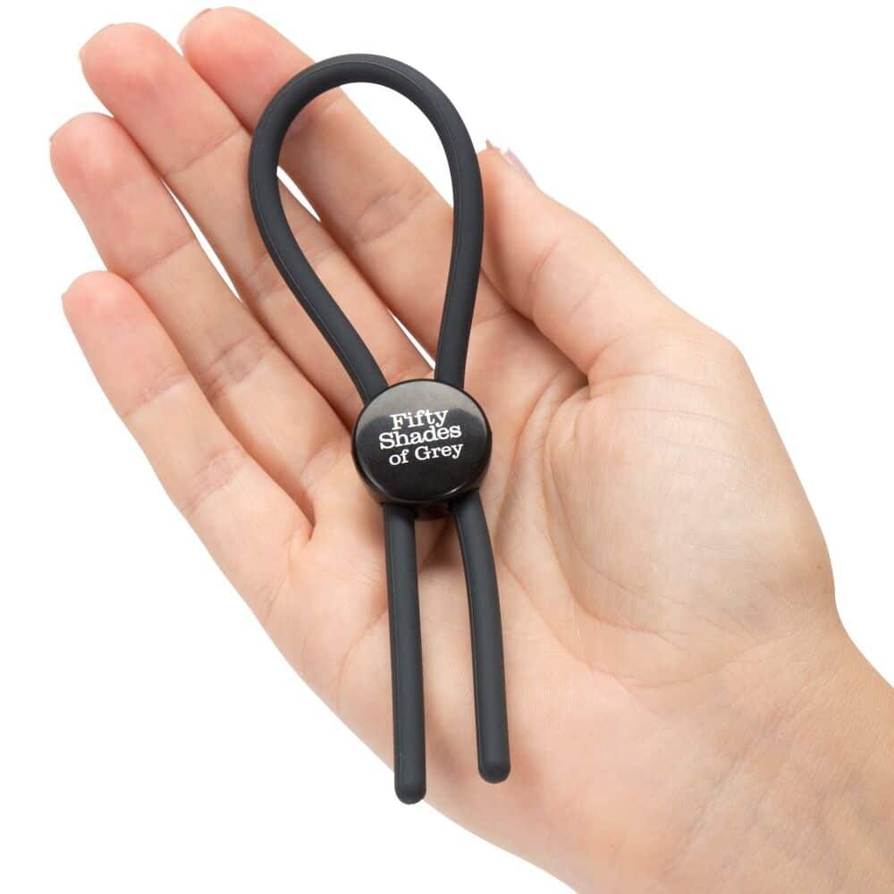 Fifty Shades of Grey – Verstelbare Siliconen Cock Ring - Afbeelding 3