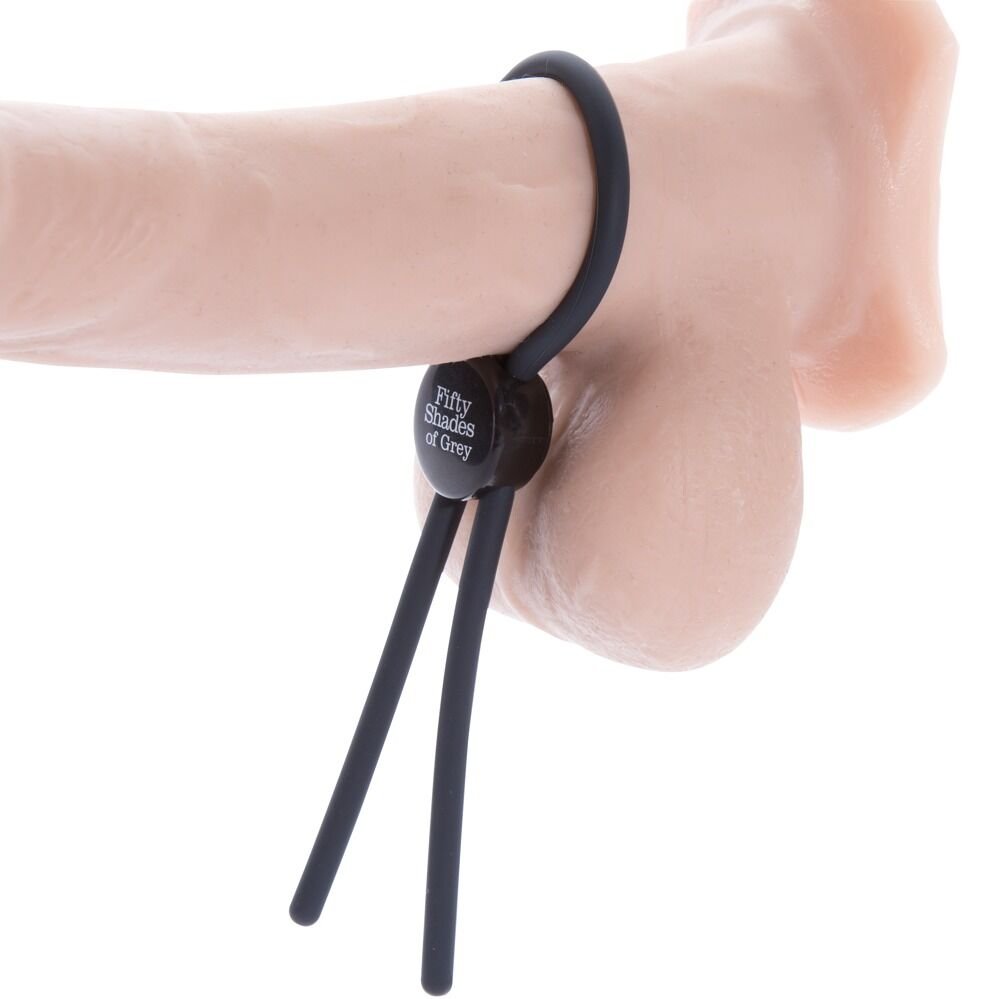 Fifty Shades of Grey – Verstelbare Siliconen Cock Ring - Afbeelding 2