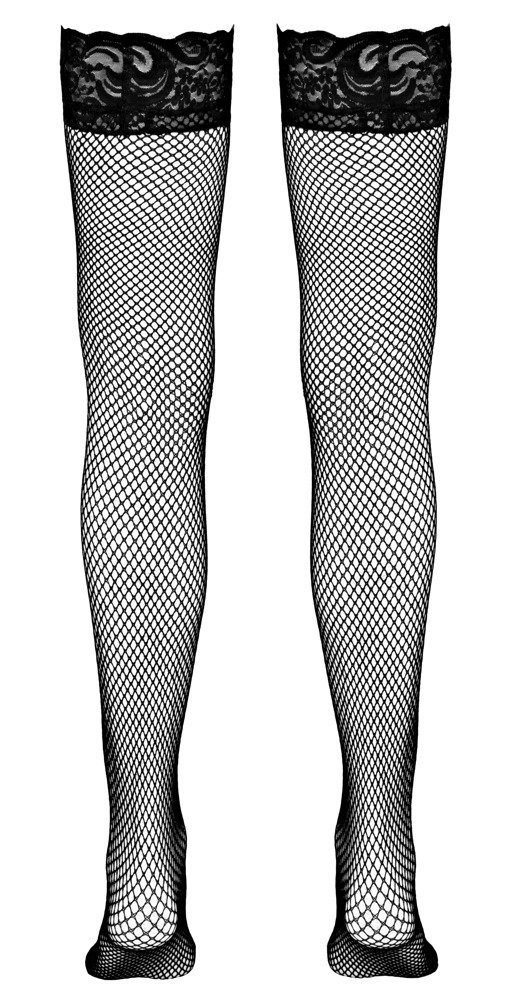 Visnet Stockings met Kanten Rand - Cottelli Collection - Afbeelding 8