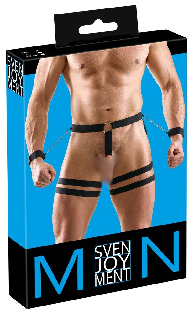 Elastisch Harnas Showmaster met Cockring - Svenjoyment - Afbeelding 7