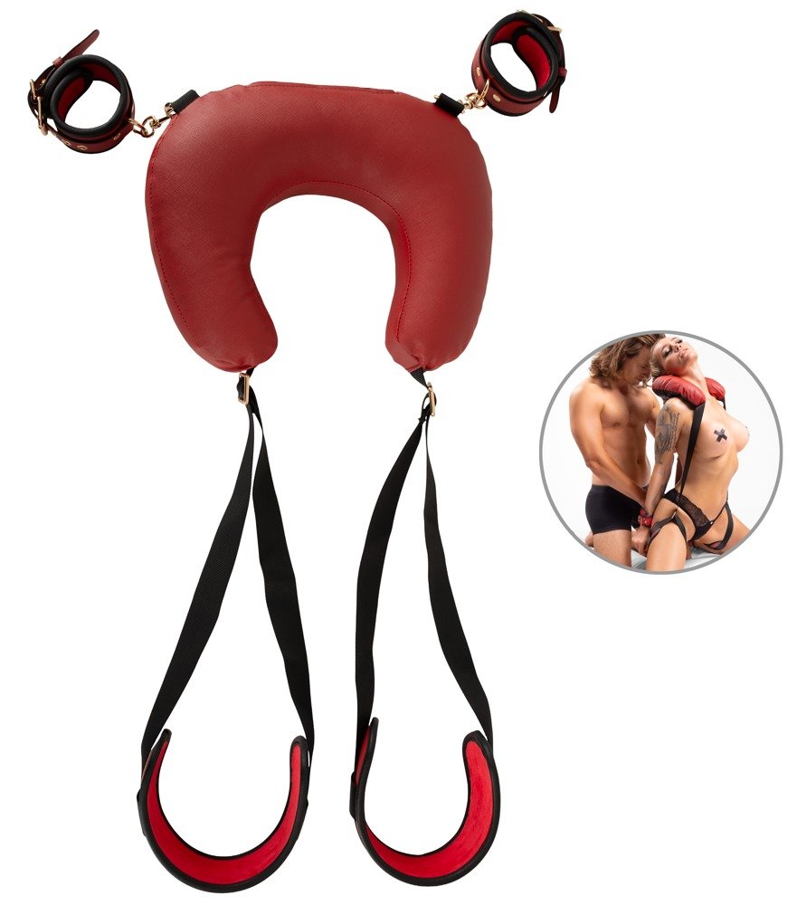 Dijbeen Restraint met Handboeien en Kussen – Bad Kitty - Afbeelding 8