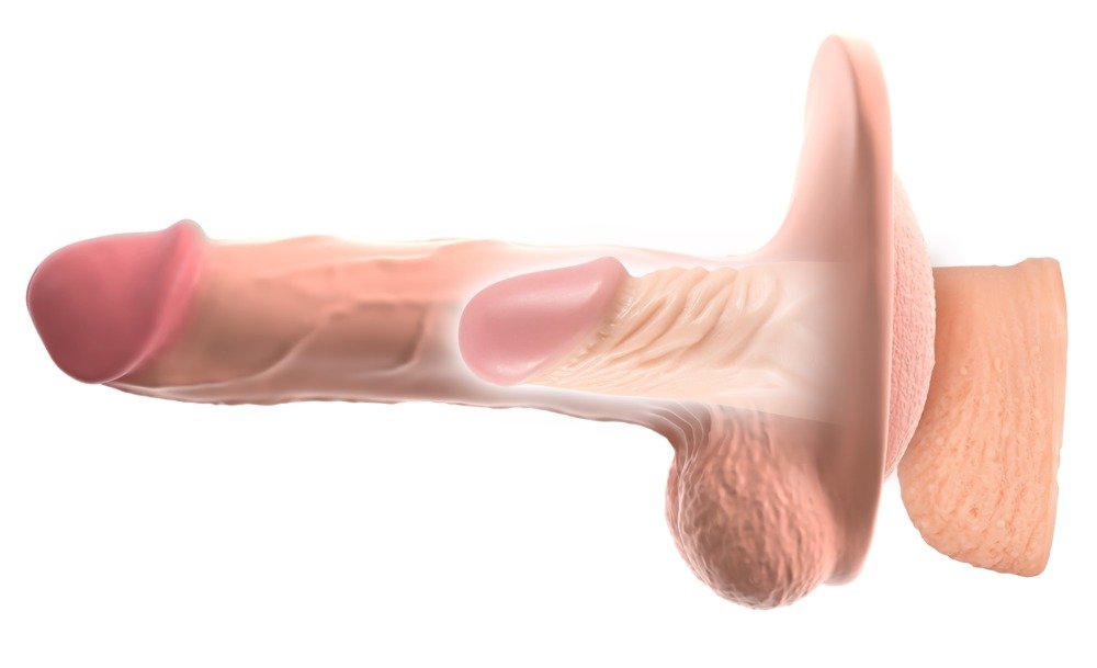 3-in-1 Penis Extender, Dildo & Masturbator – Realistisch Speeltje - Nature Skin - Afbeelding 3