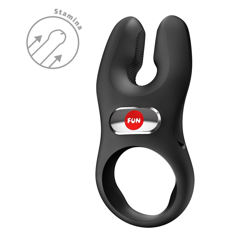 Vibrerende Cockring met 2 Vingers Zwart NOS PRO - Fun Factory - Afbeelding 4