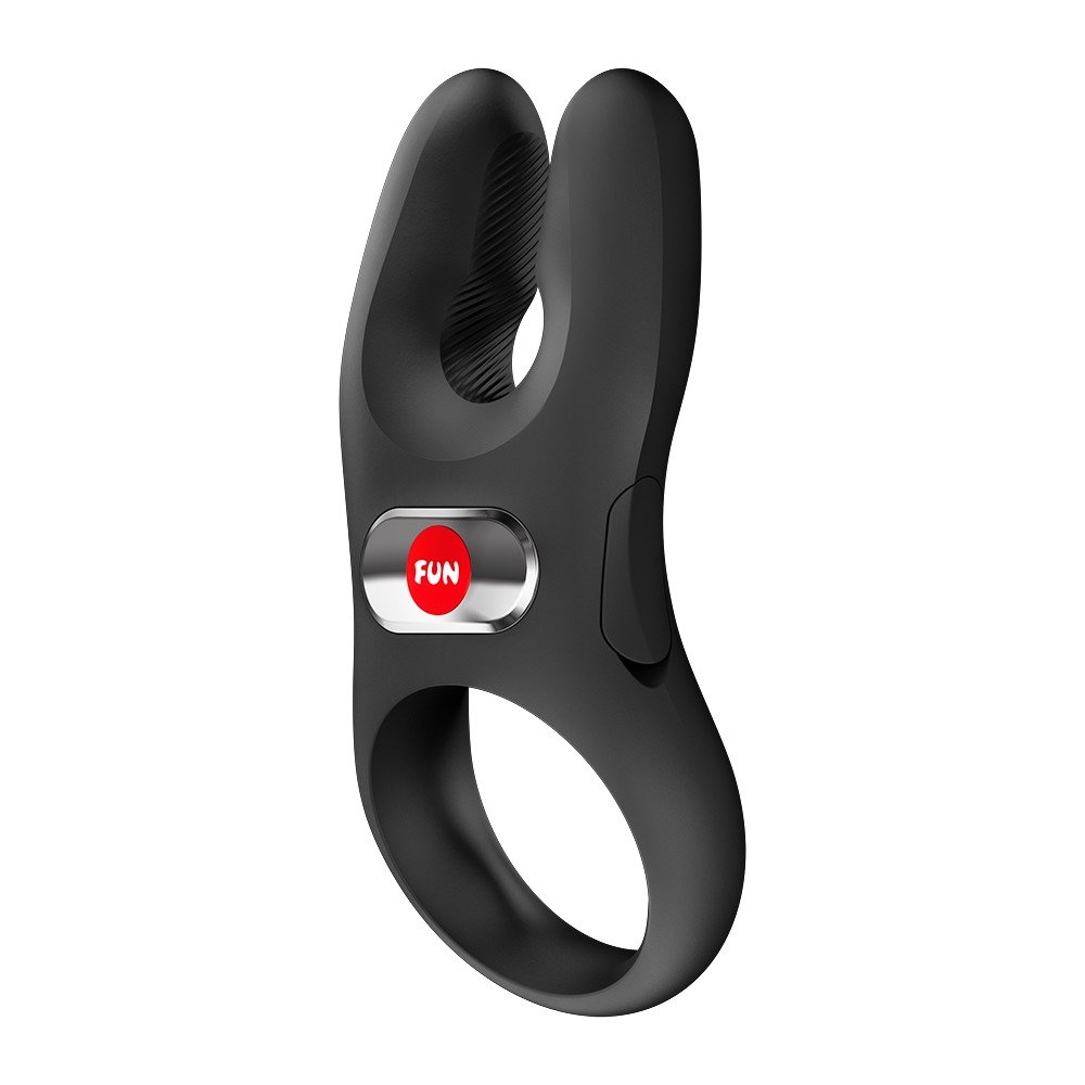 Vibrerende Cockring met 2 Vingers Zwart NOS PRO - Fun Factory - Afbeelding 3