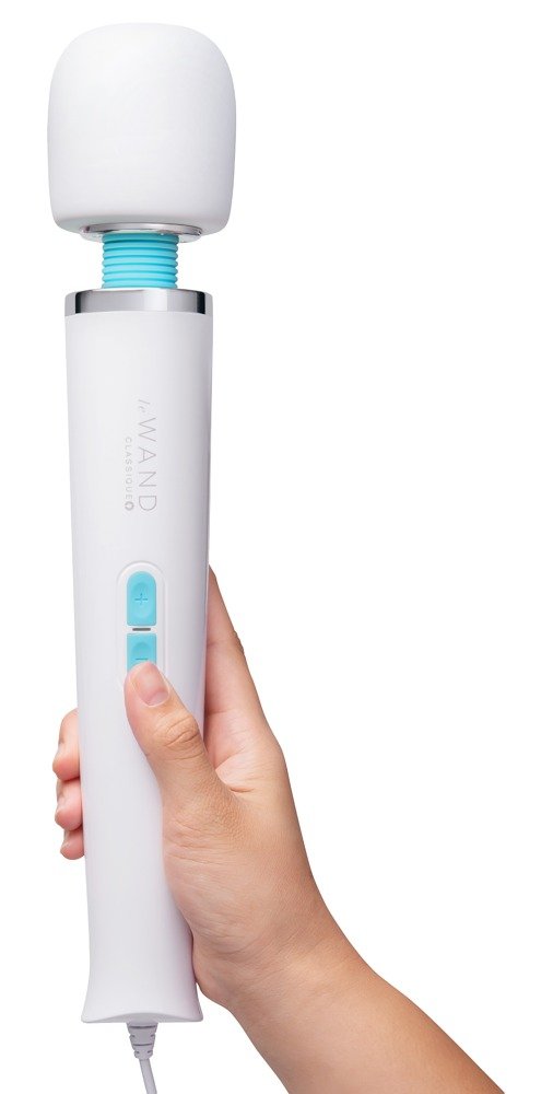 Le Wand Witte Vibrator Plug-in met Snoer