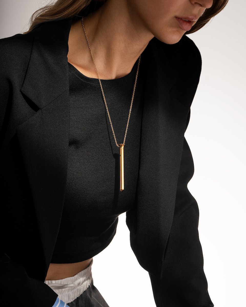 Vibrator Sieraad aan Ketting - Vesper Mini Rose Goud - Crave