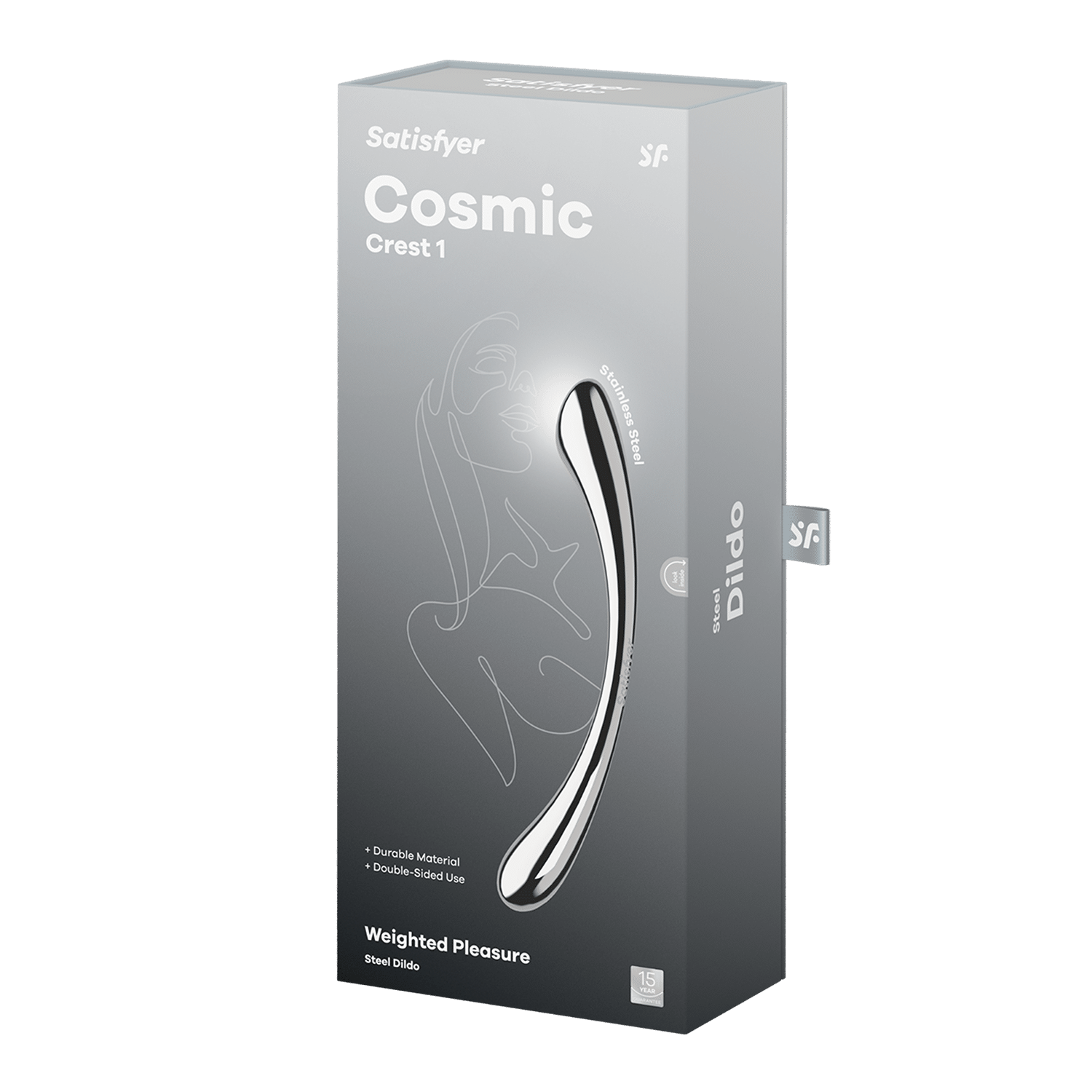 Satisfyer Cosmic Crest 1 – RVS G-spot Dildo - Afbeelding 7