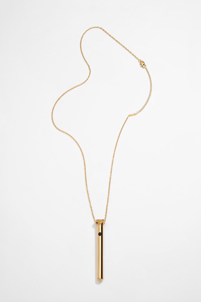 Vibrator Sieraad aan Ketting - Vesper Mini 24KT Goldplated - Crave - Afbeelding 4