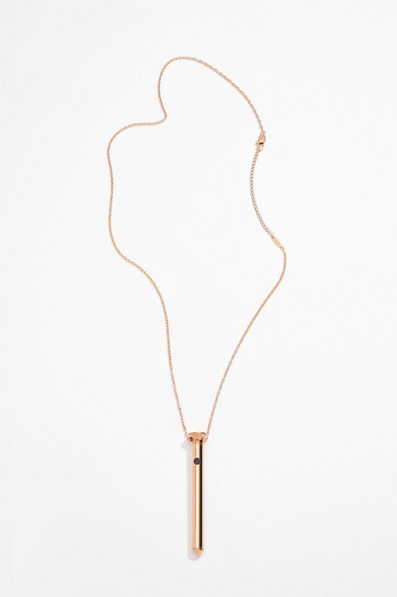Vibrator Sieraad aan Ketting - Vesper Mini Rose Goud - Crave - Afbeelding 4