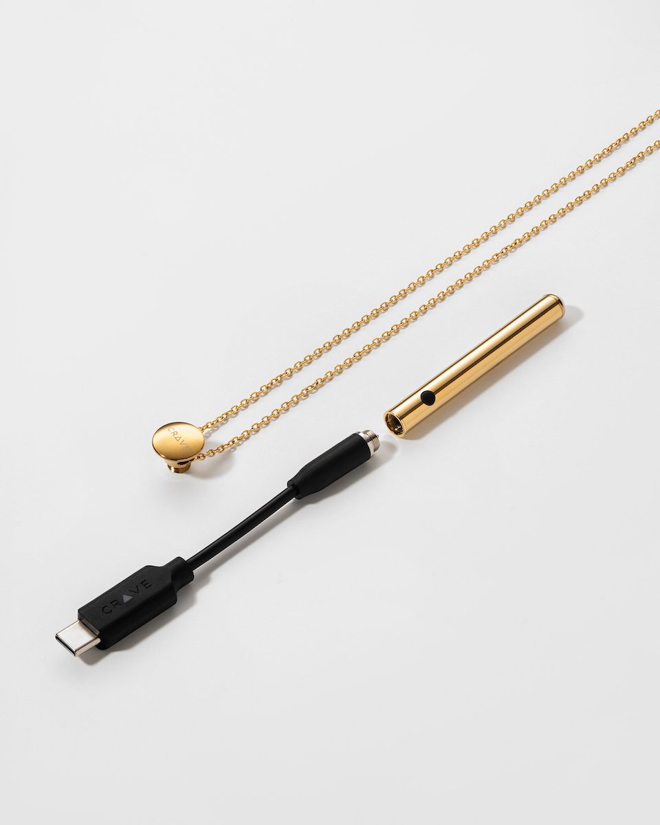 Vibrator Sieraad aan Ketting - Vesper Mini 24KT Goldplated - Crave - Afbeelding 5