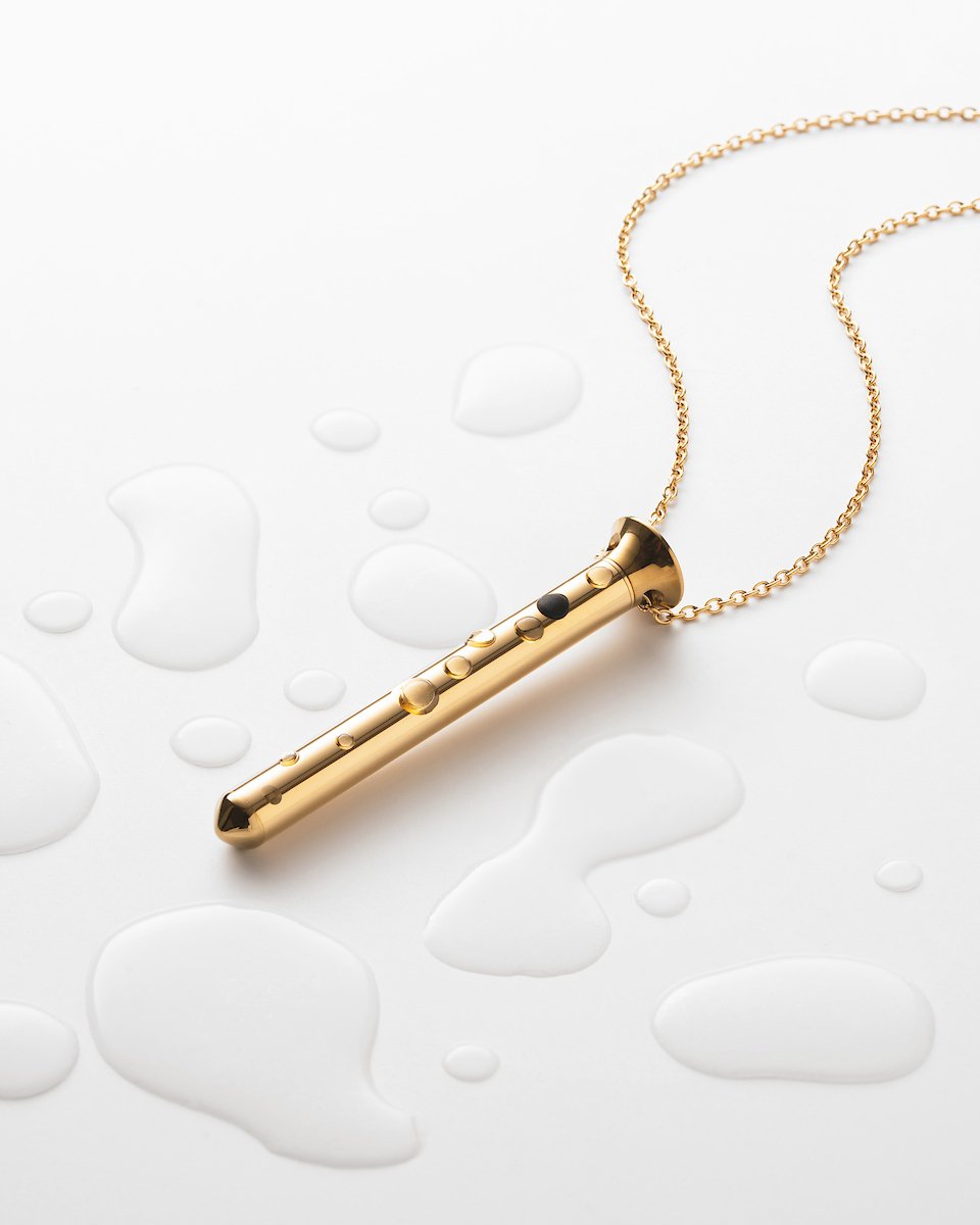 Vibrator Sieraad aan Ketting - Vesper Mini 24KT Goldplated - Crave - Afbeelding 2